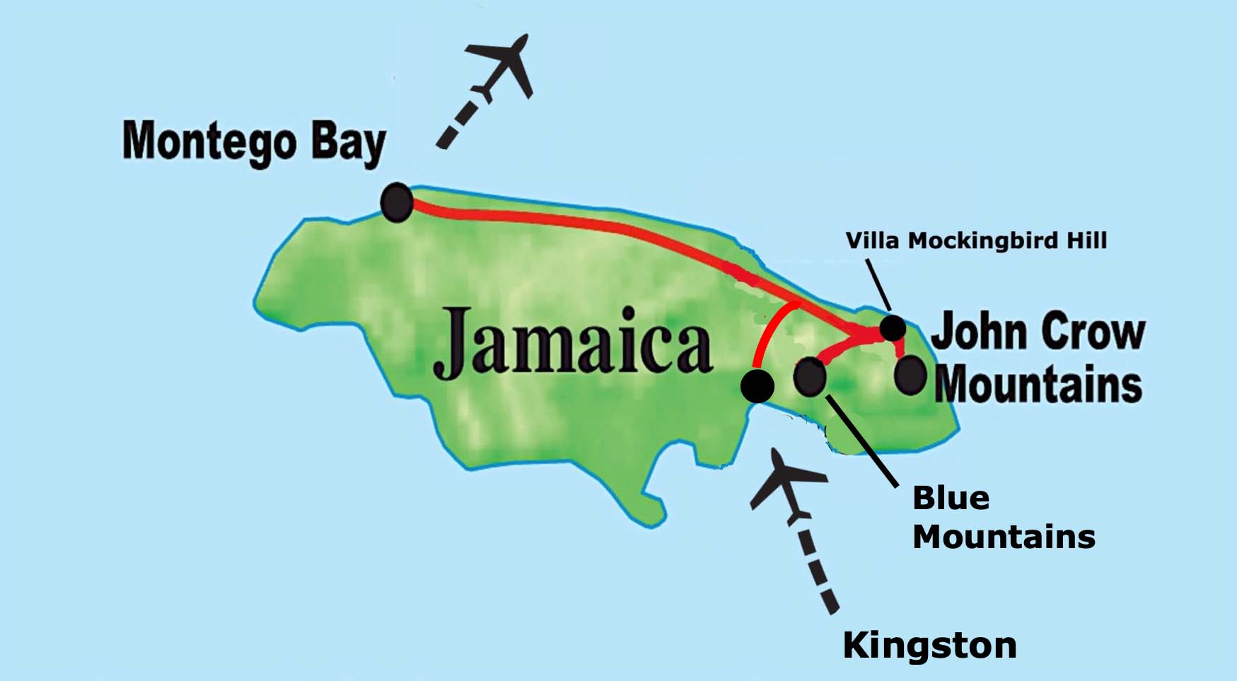 tour itinerary of jamaica